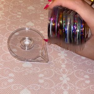 Nail art tape and dispenser